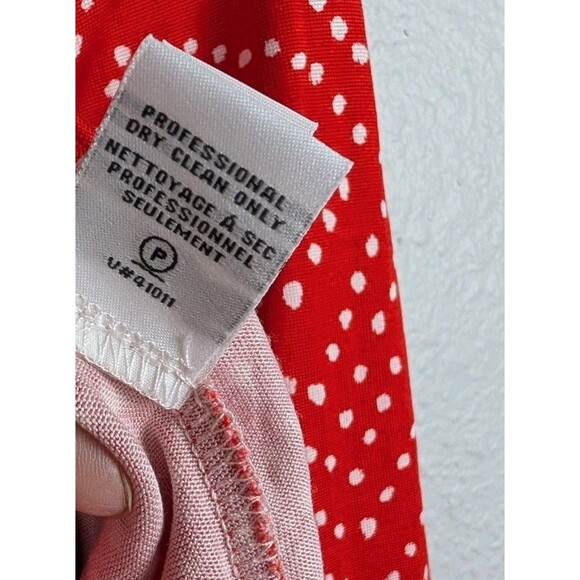 Diane Von Furstenberg Silk Reina Red Print Shift Dress Size 2 - Picture 6 of 8